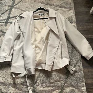 Missguided Oversized Leather Jacket
